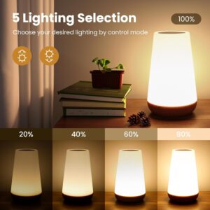 THAUSDAS Night Light, Dimmable Touch Lamp