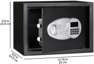 Amazon Basics Steel Security Safe and Lock Box2